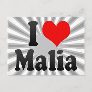 Carte Postale J'aime Malia