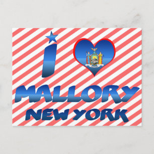 Carte Postale J'aime Mallory, New York