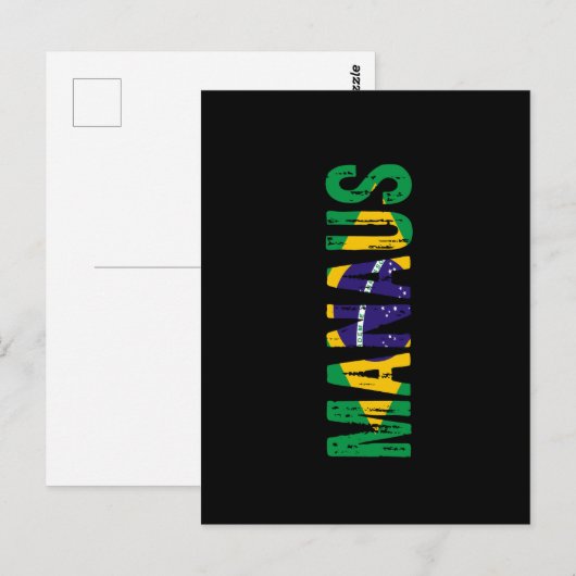 Carte Postale J'aime Manaus (Devant / Derrière)