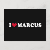 CARTE POSTALE J'AIME MARCUS (Devant)
