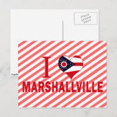 Carte Postale J'aime Marshallville, Ohio (Devant / Derrière)