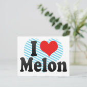 Carte Postale J'aime Melon (Debout devant)
