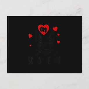 Carte Postale J'Aime Mes Cadeaux Boston Terrier Pour Les Amoureu