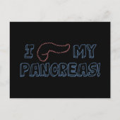 Carte Postale J'Aime Mes Pancréas (Devant)