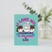 Carte Postale J'Aime Mes Petits-Enfants (Debout devant)