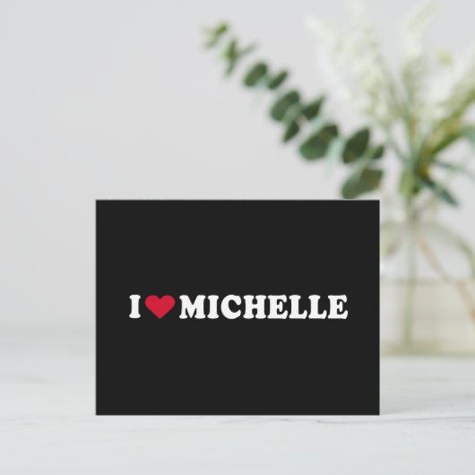 CARTE POSTALE J'AIME MICHELLE (Debout devant)