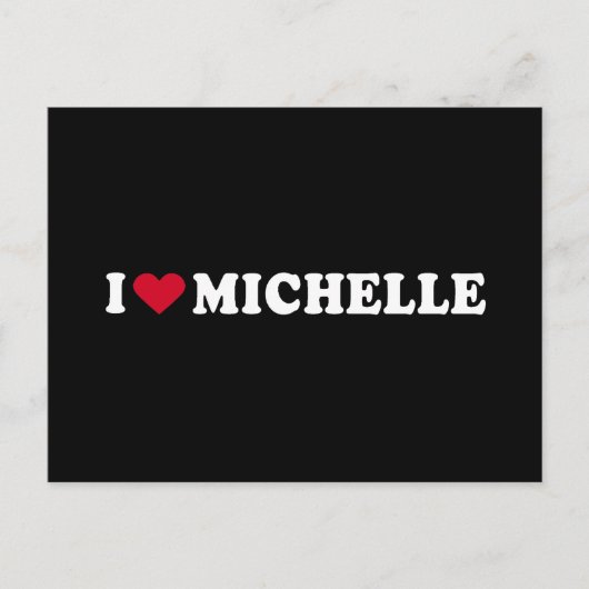 CARTE POSTALE J'AIME MICHELLE (Devant)