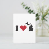 Carte Postale J'aime Michigan (Debout devant)