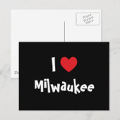 Carte Postale J'aime Milwaukee (Devant / Derrière)