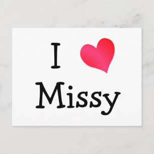 Carte Postale J'aime Missy
