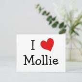 Carte Postale J'aime Mollie (Debout devant)