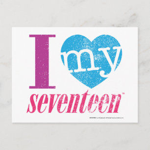 Carte Postale J'Aime Mon 17 Aqua