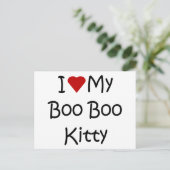 Carte Postale J'Aime Mon Boo Boo Kitty (Debout devant)
