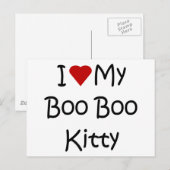 Carte Postale J'Aime Mon Boo Boo Kitty (Devant / Derrière)