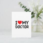 Carte Postale J'aime mon docteur (Debout devant)