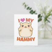 Carte Postale J'Aime Mon Hammy (Debout devant)