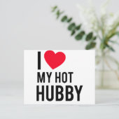 Carte Postale J'aime mon Hot Husband (Debout devant)