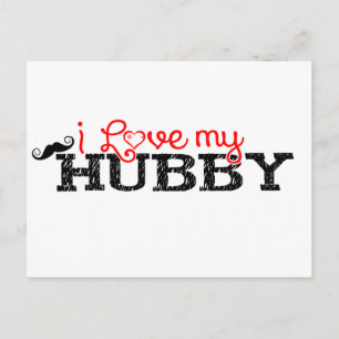 Carte Postale J'aime mon Hubby