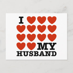 Carte Postale J'Aime Mon Mari