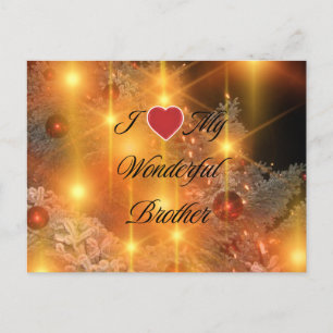 Carte Postale J'Aime Mon Merveilleux Frère