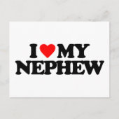 CARTE POSTALE J'AIME MON NEVEU (Devant)