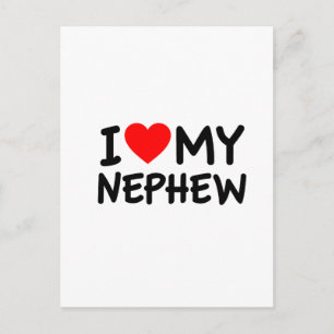 Carte Postale J'aime mon neveu