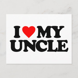 CARTE POSTALE J'AIME MON ONCLE