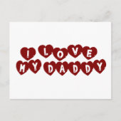 Carte Postale J'Aime Mon Papa (Devant)