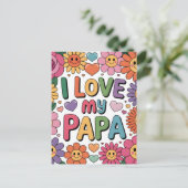 Carte Postale J'aime mon papa (Debout devant)