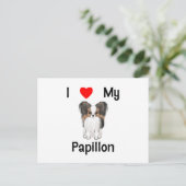 Carte Postale J'aime mon Papillon (l'image) (Debout devant)
