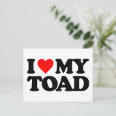 CARTE POSTALE J'AIME MON TOAD (Debout devant)