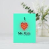 Carte Postale J'Aime Mon Travail ! (Debout devant)