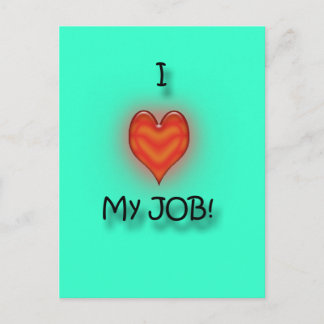 Carte Postale J'Aime Mon Travail !
