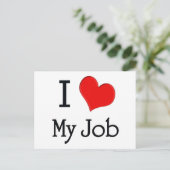 Carte Postale J'Aime Mon Travail (Debout devant)