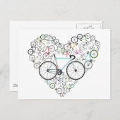 Carte Postale J'Aime Mon Vélo (Devant / Derrière)