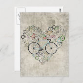 Carte Postale J'Aime Mon Vélo (Devant / Derrière)