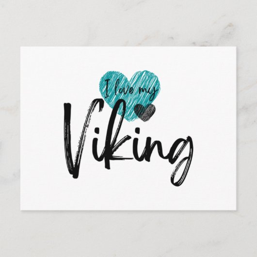 Carte Postale J'aime mon Viking (Devant)
