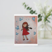 Carte Postale J'aime mon violon (Debout devant)