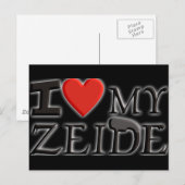 Carte Postale J'aime mon Zeide (Devant / Derrière)
