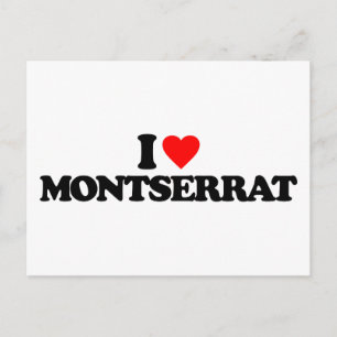 CARTE POSTALE J'AIME MONTSERRAT