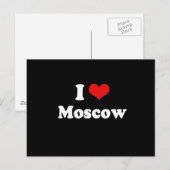 CARTE POSTALE J'AIME MOSCOU (Devant / Derrière)