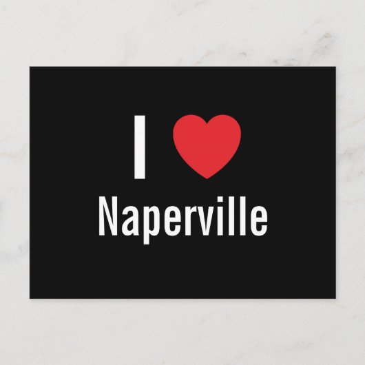 Carte Postale J'aime Naperville (Devant)