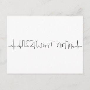 Carte Postale J'aime Nashville dans un style extraordinaire