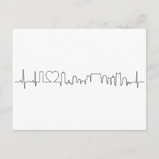 Carte Postale J'aime Nashville dans un style extraordinaire
