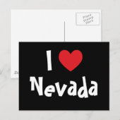 Carte Postale J'aime Nevada (Devant / Derrière)