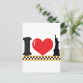 Carte Postale J'aime New York (Debout devant)