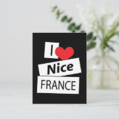 Carte Postale J'aime Nice France (Debout devant)