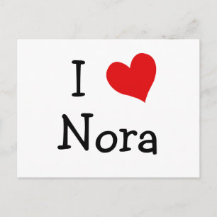 Carte Postale J'aime Nora