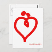 Carte Postale J'aime 'nous' (Devant / Derrière)