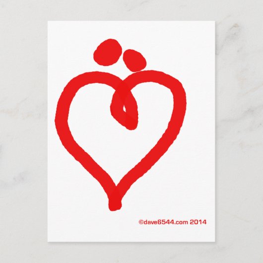 Carte Postale J'aime 'nous' (Devant)